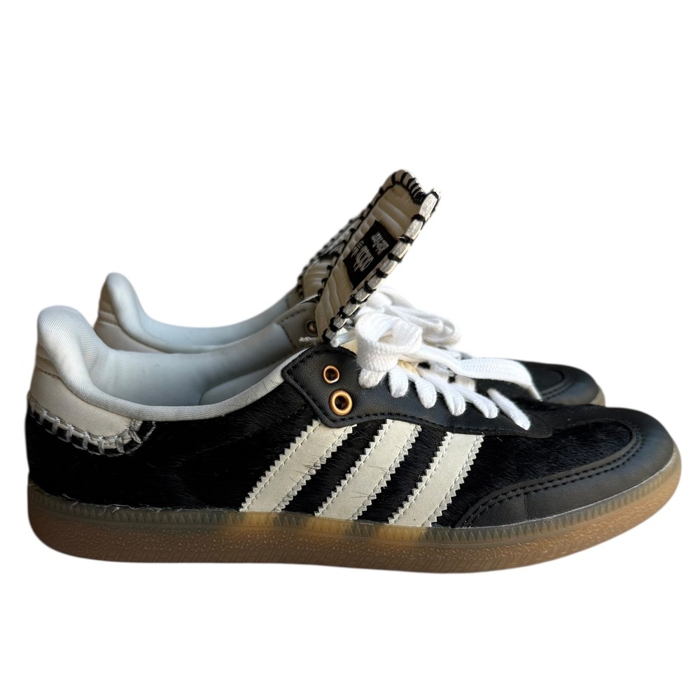 Adidas X Wales Bonner Samba Pony Tonal Core Black IE0580 Women's 5.5 Mens 4 - Picture 4 of 12